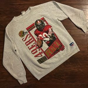 Vintage 49ers sweatshirt. Size Large. 1991 Jerry Rice sweatshirt.